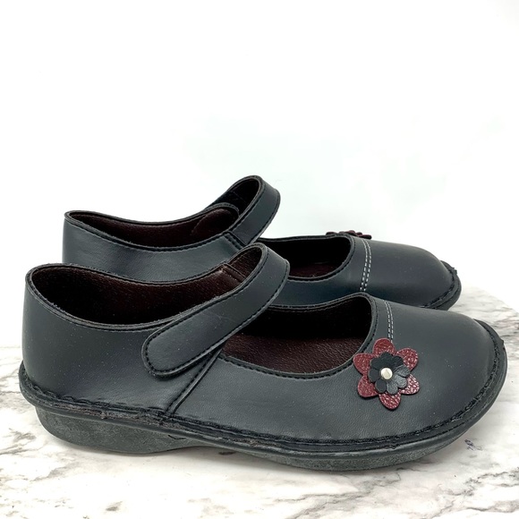 Bonita Flower Embellished Mary Jane Chunky Comfort Platform 7-7.5 Lagenlook - Picture 2 of 14